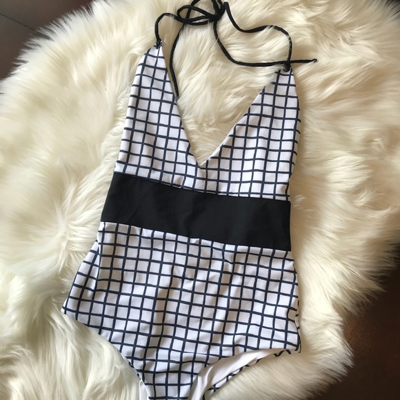 Tavik Grid One Piece Swimwear Size Small - Picture 3 of 6